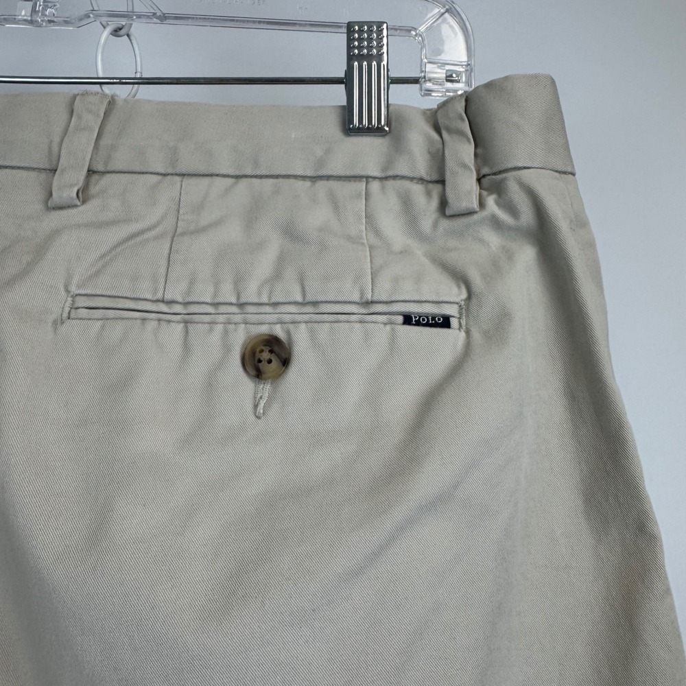 Polo Ralph Lauren Mens Stretch Classic Fit Chino Pants Tan Khaki 33x32 - Picture 14 of 16